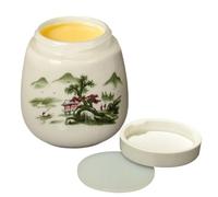 Coddled Egg Cups - 220ml Ceramic Vintage Cooker with Lid, Retro Soft Boiled Serving Dish | Elegant Breakfast Table Decoration for Home Dormitory Hotel Restaurant Apartment Rental Kitchen