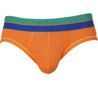 CODE 22 - Sous-vêtement Slips Hommes - Bright Mesh Brief Orange - 1x Taille XL