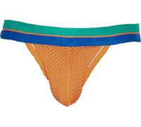 CODE 22 - Sous-vêtement String Hommes - Bright Mesh Jockstrap Orange - 1x Taille M