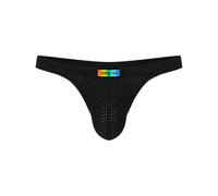CODE 22 - sous-vêtement String Hommes - Pride Thong Black - 1x Taille XL