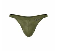 CODE 22 - sous-vêtement String Hommes - Zebra Thong Khaki - 1x Taille M