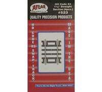 Code 83 Nickel Silver 1.5" Straight Section (6/Bx) HO Scale Atlas Trains