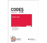 Code annoté - Droit civil 2025 - À jour au 1er novembre 2025 - Philippe Denis - Larcier Eds - broché - Etude