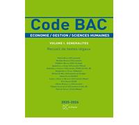 Code BAC - vol. I. Généralités 2025-2026