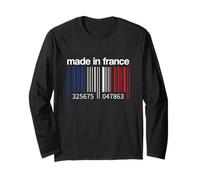 Code-Barres Drapeau France fabriqué en France Paris français Manche Longue