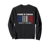 Code-Barres Drapeau France fabriqué en France Paris français Sweatshirt