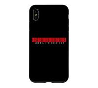 Code-Barres « I'm Sorry I'm Sold Out » Cool Funny Simple Coque pour iPhone XS Max