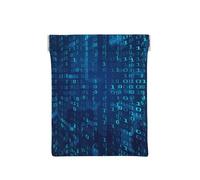 Code Binaire Bleu du Programmeur, Sac de Rangement pour Femmes, Portefeuille supérieur à Presser, Petit Porte-Monnaie, Pochette de Changement