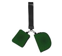 Code circulaire binaire du programmeur,Sacoche de poignet pour sports de plein air, porte-monnaie portable, pochette portefeuille avec porte-clés détachable