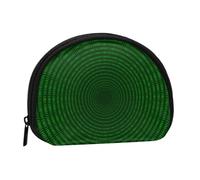 Code Circulaire Binaire du Programmeur,Trousse de Rangement pour Femme, Trousse à Maquillage, Petit Porte-Monnaie, Pochette à Monnaie.