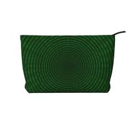 Code Circulaire Binaire du Programmeur,Trousse de Toilette en Velours côtelé, Trousse de Maquillage Portable pour Les Voyages