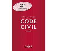 Collectif – Code civil 2023 – Annoté – 122ed édition limitée