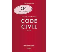 Code civil 2024 annoté. Édition limitée. 123e éd.