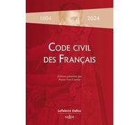 Code civil des Français de 1804 - Pierre-Yves Gautier - Dalloz - broché - Etude