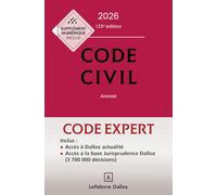 Code Dalloz Expert. Code civil 2026. 23e éd.