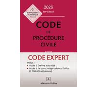Code Dalloz Expert. Code de procédure civile 2026. 22e éd.