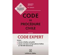 Code Dalloz Expert. Code de procédure civile 2027 23ème édition - Pierre Callé - Dalloz - relié - Manuel