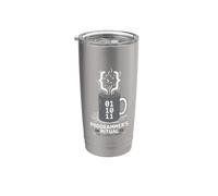 Code de carburant rituel du programmeur : répétition du café, informatique Gobelet isotherme en acier inoxydable double paroi