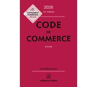 Code de commerce 2026 121ed - Annoté 121ème édition - Nicolas Rontchevsky - Dalloz - relié - Etude