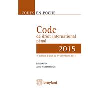 Code de droit international pénal 2015