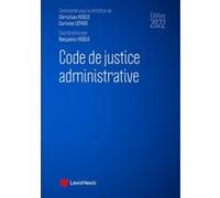 Code de justice administrative 2022 Christian Huglo (Auteur)