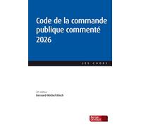 Code de la commande publique commenté 2026 (24e éd.)