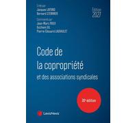 Code de la copropriété 2027 - Jean-Marc Roux - LexisNexis - relié - Manuel