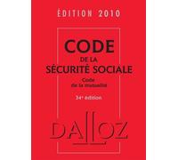 Code De La Sécurité Sociale Et Code De La Mutualité - Edition 2010