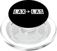 Code de l'aéroport LAX à Las Airplane Los Angeles Las Vegas PopSockets PopGrip pour MagSafe