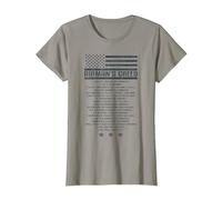 Code de l'armée américaine Airman's Creed Military Ethos Air Force T-Shirt, Femme, Ardoise, XL