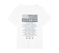 Code de l'armée américaine Airman's Creed Military Ethos Air Force T-Shirt, Femme Grandes Tailles, Blanc, 2X