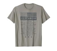 Code de l'armée américaine Airman's Creed Military Ethos Air Force T-Shirt, Homme, Ardoise, XXL