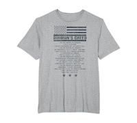 Code de l'armée américaine Airman's Creed Military Ethos Air Force T-Shirt, Homme Grandes Tailles, Gris Chiné, 5X Tall
