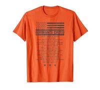Code de l'armée américaine Airman's Creed Military Ethos Air Force T-Shirt, Homme, Orange, XXL