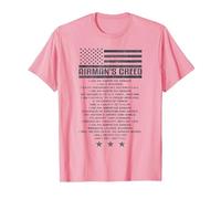 Code de l'armée américaine Airman's Creed Military Ethos Air Force T-Shirt, Homme, Rose, L