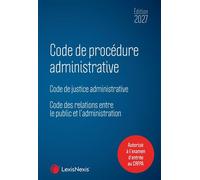 Code de procédure administrative 2027 - Collectif - LexisNexis - broché - Manuel