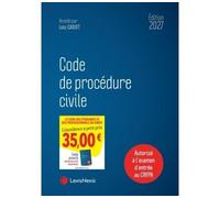 Code de procédure civile 2027 - Loïc Cadiet - LexisNexis - relié - Manuel