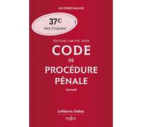 Code de procédure pénale 2025 annoté. Édition limitée 66ème édition - Coralie Ambroise-Castérot - Dalloz - broché - Etude