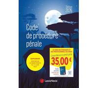 Code de procédure pénale 2026 - Jaquette Blue elephant