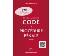 Code de procédure pénale 2027 annoté. Édition limitée 68ème édition - Coralie Ambroise-Castérot - Dalloz - broché - Manuel
