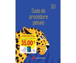 Code de procédure pénale 2027 Jaquette Panthère - Philippe Conte - LexisNexis - relié - Manuel