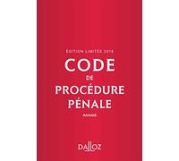 Code de procédure pénale annoté 2019