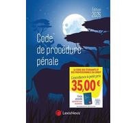 Code de procédure pénale 2026 - Jaquette Blue elephant