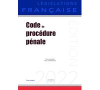 Code de procédure pénale: Non annoté