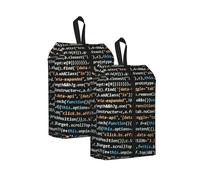 Code de Programmation du Programmeur， Lot de 2 Sacs à Chaussures de Voyage, Sacs de Rangement imperméables, Organisateur de Chaussures pour Les Voyages et la Maison