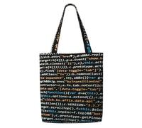 Code de programmation du programmeur，Sacs d'épicerie réutilisables, sacs fourre-tout de grande capacité, sac à bandoulière en toile