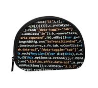 Code de Programmation du Programmeur,Trousse de Rangement pour Femme, Trousse à Maquillage, Petit Porte-Monnaie, Pochette à Monnaie.