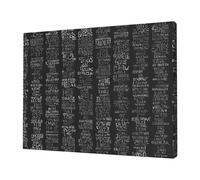 Code de programmation - Impression sur toile sans cadre 30,5 x 40,6 cm - Art mural moderne pour décoration de maison, bureau et chambre à coucher, œuvre d'art abstraite, prête à être accrochée.