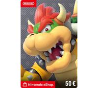 Code de téléchargement pour approvisionnement de compte Nintendo eShop 50€