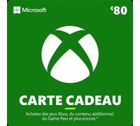Code de téléchargement Xbox carte cadeau monnaie virtuelle 80€